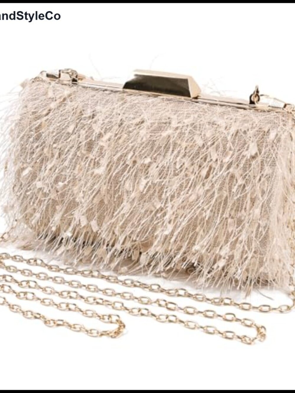 Ostrich Feather Tote Bag Fluffy Clutch Shoulder Crossbody Evening Handbag